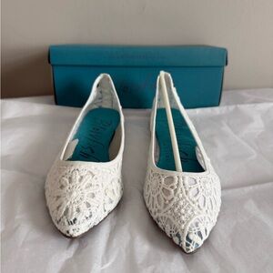White Lace Women Shoes